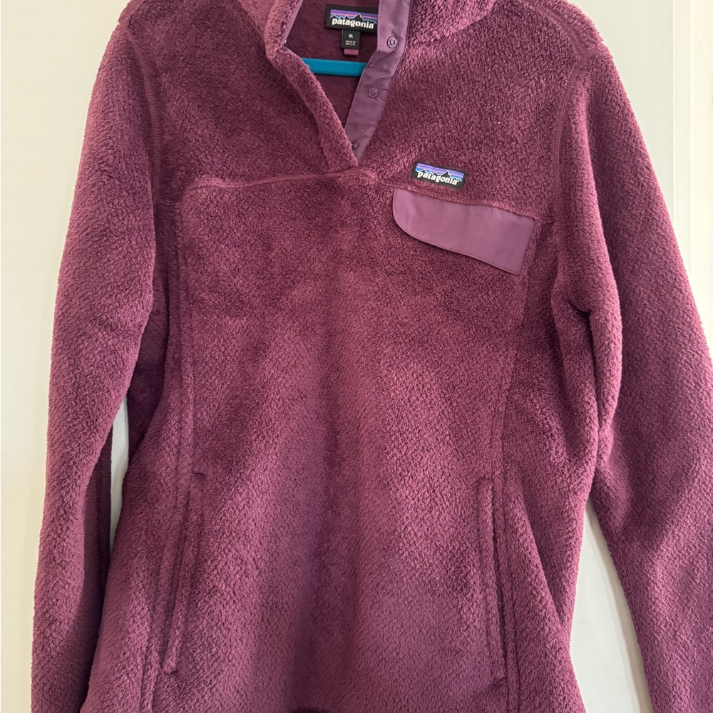 Patagonia Women's Purple Button Quarter Zip